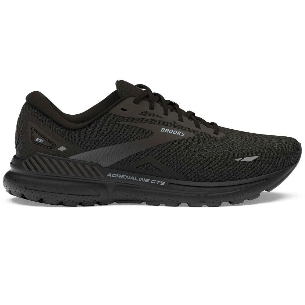 BROOKS Adrenaline GTS 23 Wide 2E Mens Running Shoes Black/Black/Ebony 4 BROOKS Adrenaline GTS 23 Wide 2E Mens Running Shoes Black/Black/Ebony - Image 2