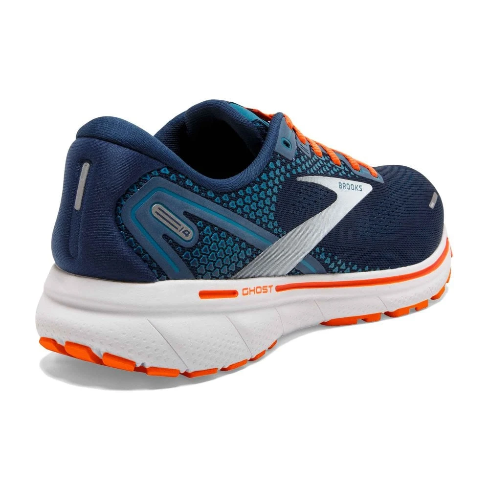 BROOKS Ghost 14 Mens Running Shoes Titan/Teal/Flame 6 BROOKS Ghost 14 Mens Running Shoes Titan/Teal/Flame - Image 4