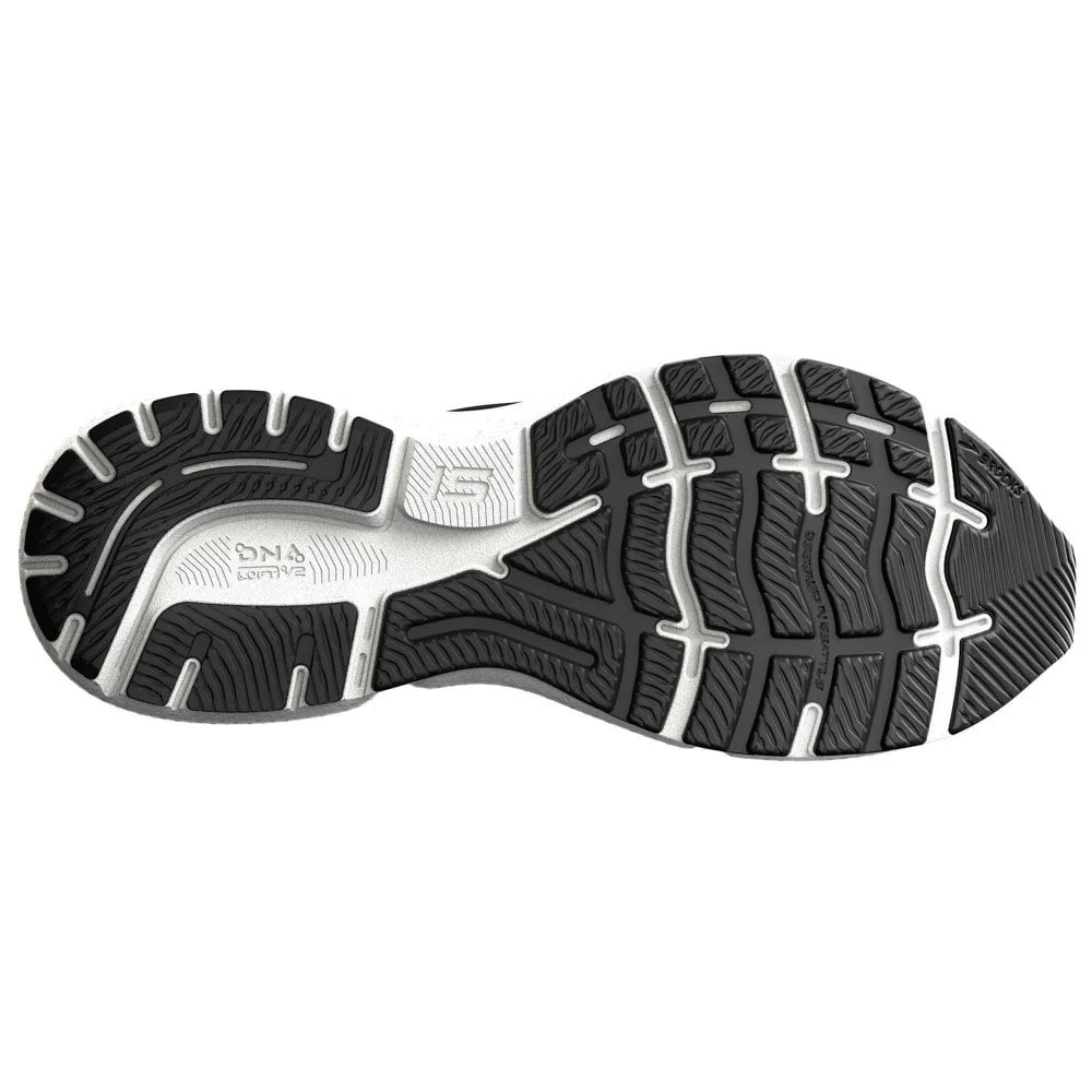 BROOKS Ghost 15 Wide 2E Mens Running Shoes Black/Blackened Pearl/White 6 BROOKS Ghost 15 Wide 2E Mens Running Shoes Black/Blackened Pearl/White - Image 4