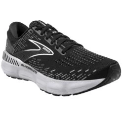 BROOKS Glycerin GTS 20 Wide D Womens Running Shoes Black/White/Alloy