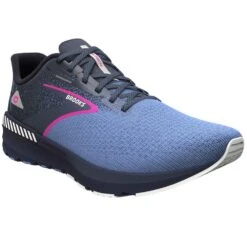 BROOKS Launch GTS 10 Womens Running Shoes Peacoat/Marina Blue/Pink Glo