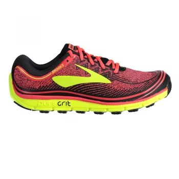 BROOKS PureGrit 6 Womens B (STANDARD WIDTH) Trail Running Shoes Diva Pink/Nightlife/Black 3 BROOKS PureGrit 6 Womens B (STANDARD WIDTH) Trail Running Shoes Diva Pink/Nightlife/Black